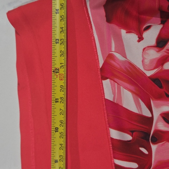 adidas Red and Pink Floral Leggings Size M - Picture 6 of 7